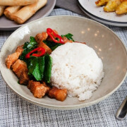 Ka Na Moo Grob w/ Rice